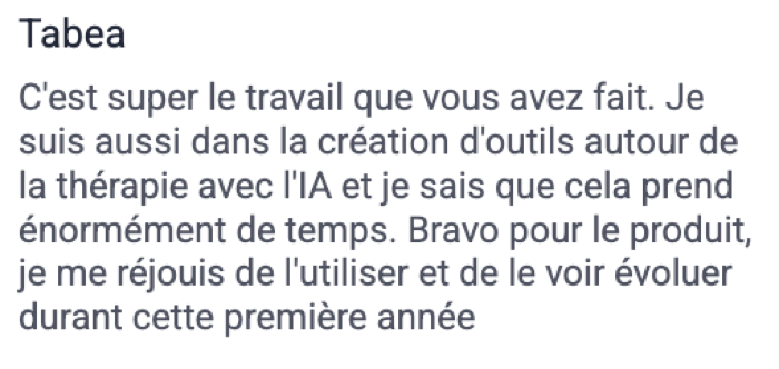 Témoignage de participant 23