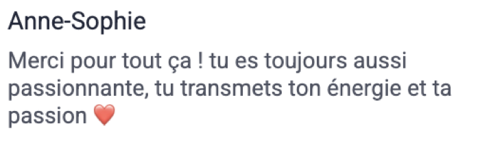 Témoignage de participant 30