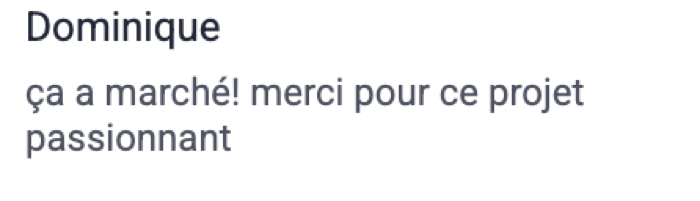 Témoignage de participant 35