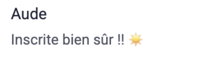 Témoignage de participant 41