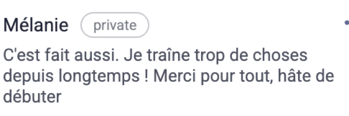 Témoignage de participant 43
