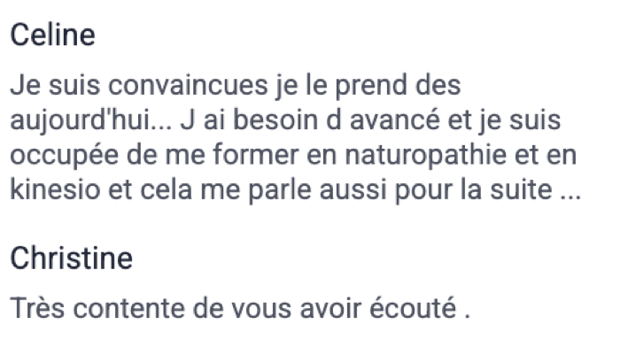 Témoignage de participant 46
