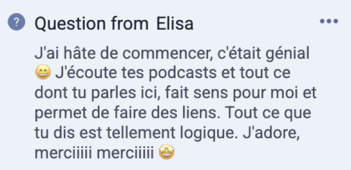 Témoignage de participant 5