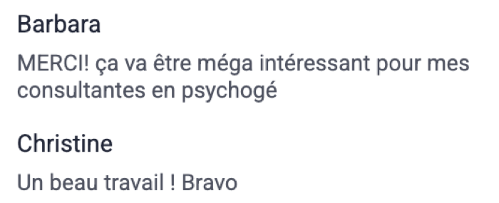 Témoignage de participant 54